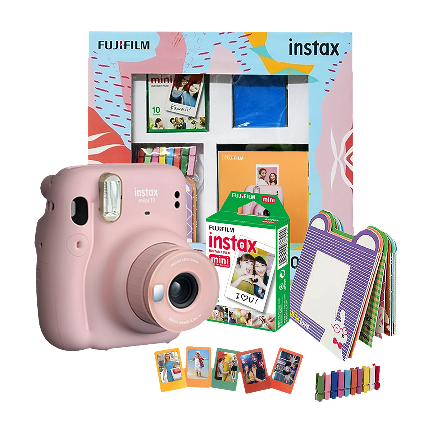 Fujifilm Instax Mini 11 Delight Box (Blush Pink) With 10 Instant Films