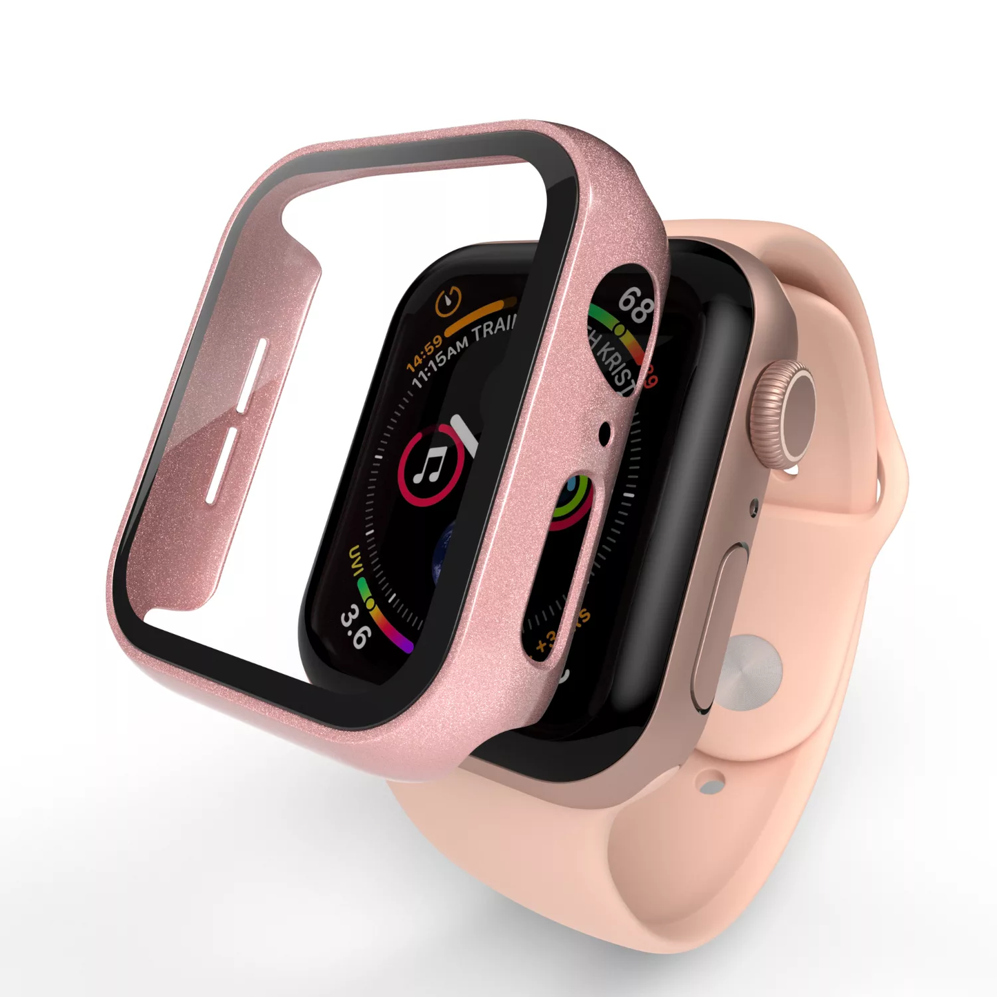 Hyphen Apple Watch Protector Tempered Glass - 40mm - Rose Gold