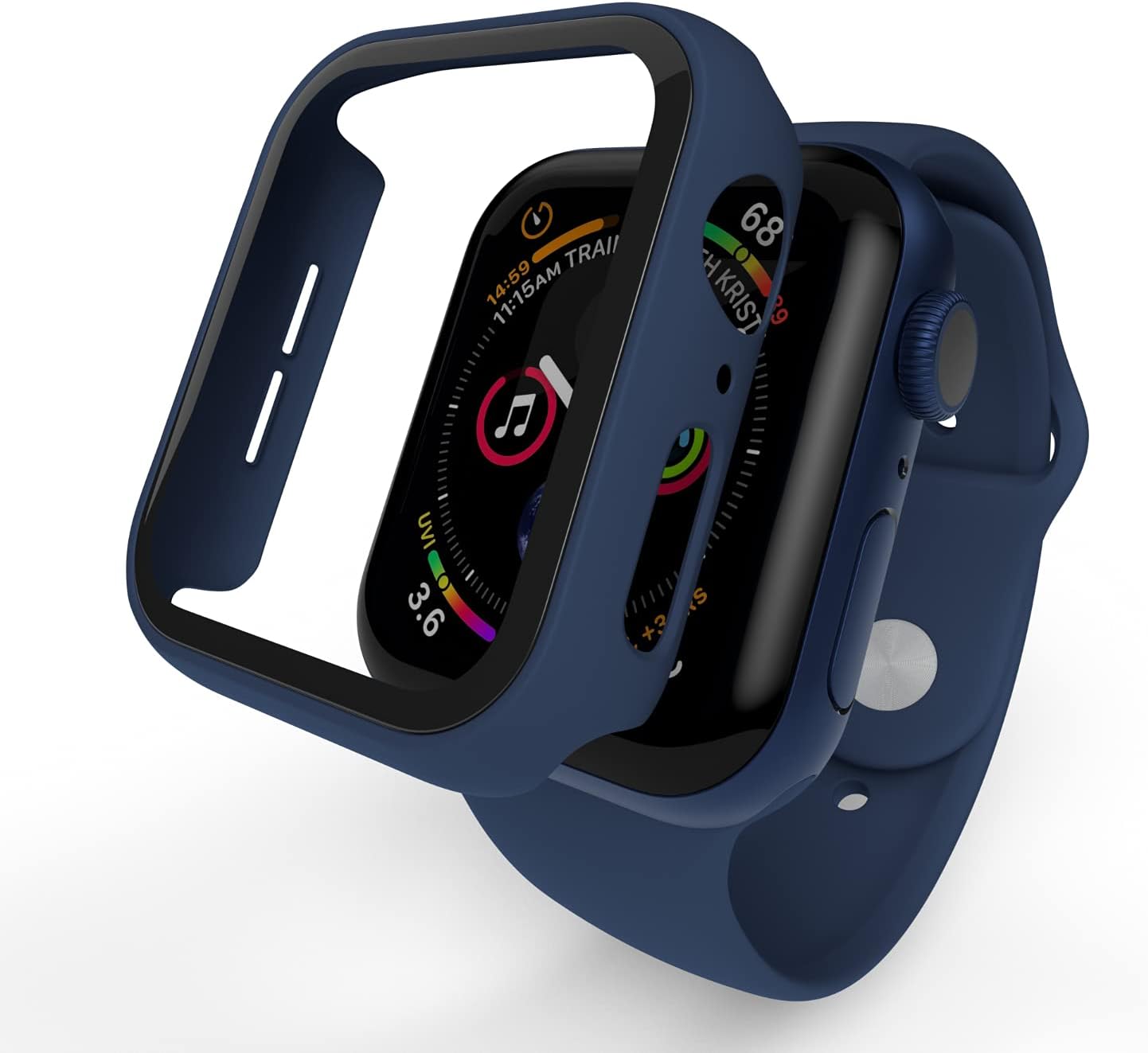 HYPHEN Apple Watch Protector Tempered Glass 44mm - Blue