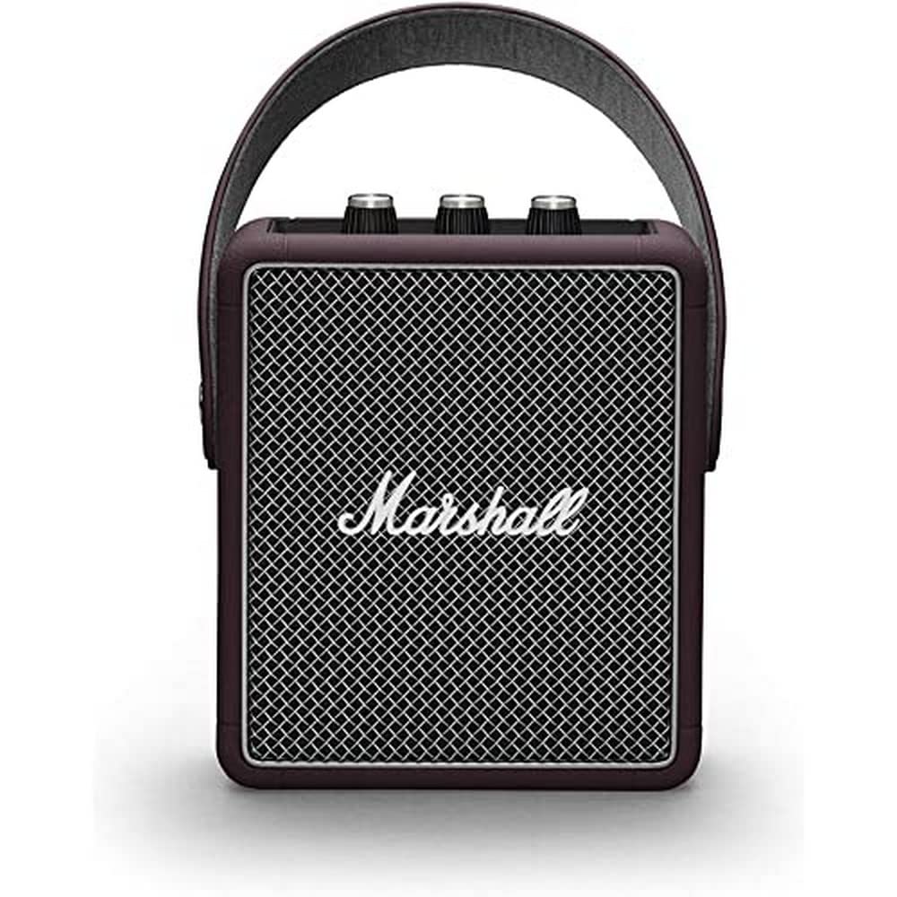 Marshall Stockwell ll Bluetooth Speaker (Black/Burgundy) - Burgundy