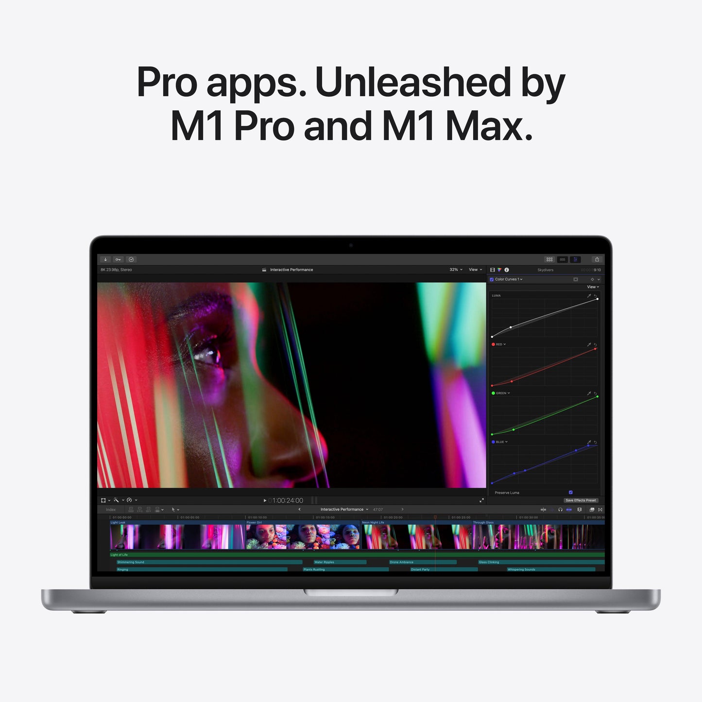 16-inch MacBook Pro: Apple M1 Max chip with 10‑core CPU and 32‑core GPU, 1TB SSD - Space Grey