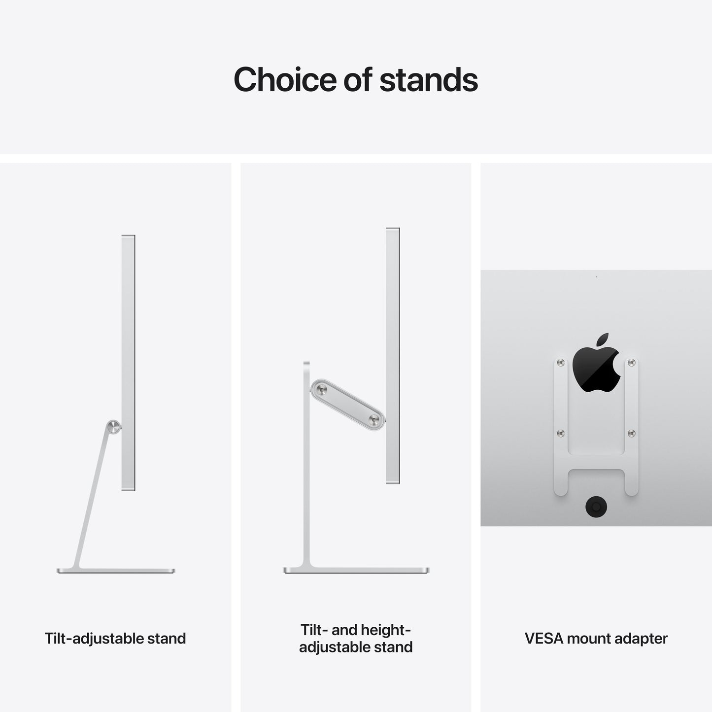 Studio Display - Standard glass - Tilt- and height-adjustable stand