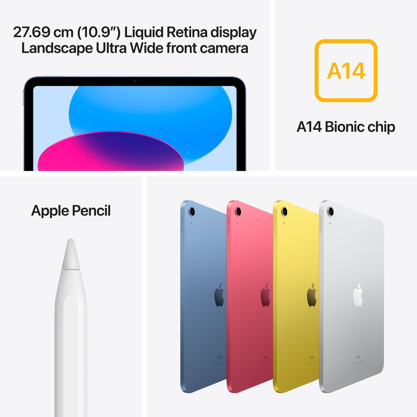 2022 10.9-inch iPad Wi-Fi 256GB - Silver (10th generation)